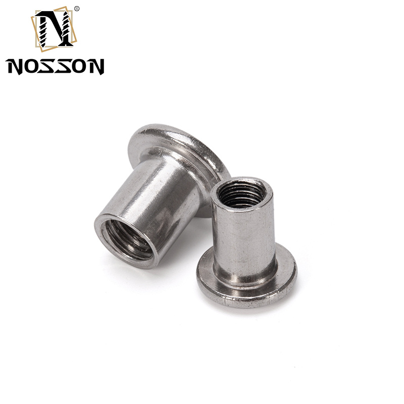 M3 M4 M5 M6 M8 M10 Furniture Connector Bolts and Nuts Steel Nickel Plated Flat Socket Head Sleeve Barrel Nut DIN Standard
