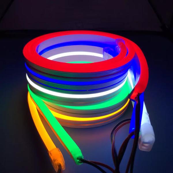 AC 220V Silicone Neon Light 360 Degrees 14 X 14mm IP67 LED Neon Rope Light Flexible Neon Strip Light For Sign Decorate