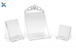 Recyclable Acrylic Display Stands Clear Book Holder Plate Phone Display Stands