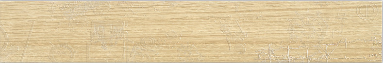 20x120 Imitate Wood Tile / Wood Grain Porcelain Tile Cream Yellow Color Outdoor