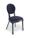 Hot sell oak wood black linen fabric chair for wedding party and rent dining