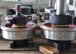 300mm Casting Steel Flanged Trolley Wheels , On Cranes Forged Steel Wheels