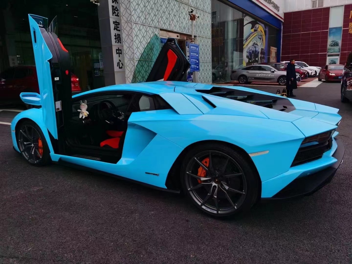 For Lamborghini Aventador LP700 Carbon Fiber Body Kit LP740 Style Front and Rear Bumper Spoilers