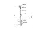 TR572 High Pressure Tire Valve Stems , Brass Truck And Bus Tire Valve Stems