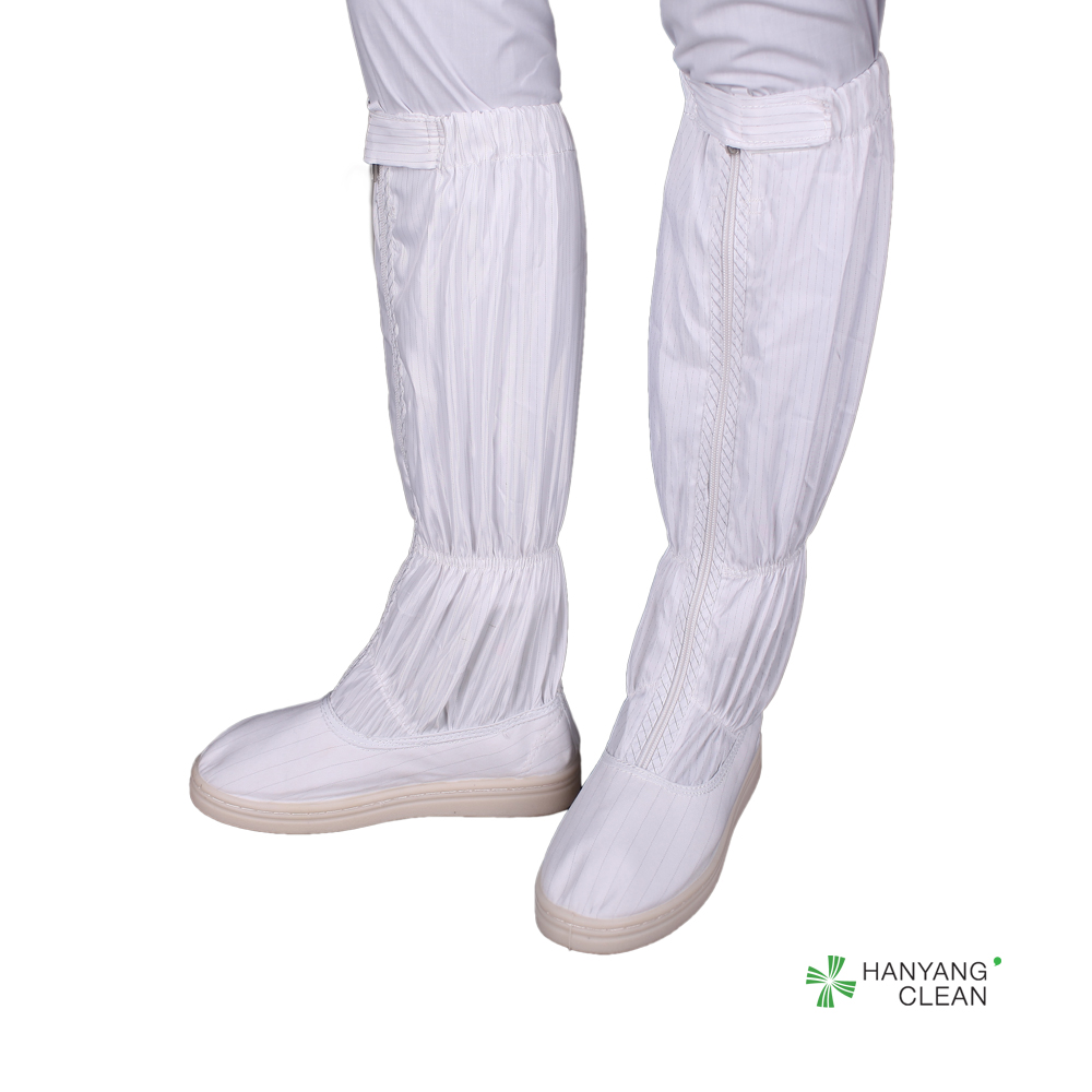 Unisex autoclavable cleanroom ESD safety boots Work anti static canvas booties