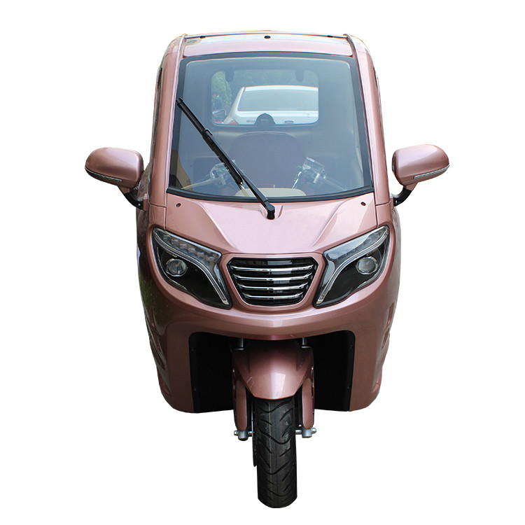 Enclosed Passenger 3 Wheel Electric Tricycle 60V 45Ah 230kg Loading