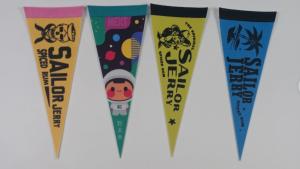 Wholesale Custom Polyester Waterproof Felt Triangle Banner Silk Screen Printing from china suppliers