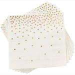 Thick Scented Paper Napkin Tissue Disposable With Rose Golden Dot