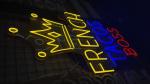 8*12mm Dimmable LED Neon Sign French Tacos Boss Square Backboard