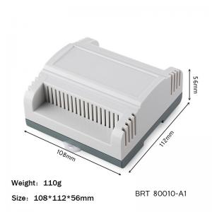 China 108*112*56mm Din Rail Enclosure For Electronic Diy Fireproof Plastic Housing Distribution Box on sale