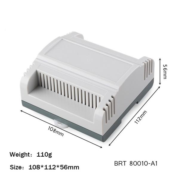 108*112*56mm Din Rail Enclosure For Electronic Diy Fireproof Plastic Housing