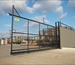 ISO-2001 Steel Chain Link Fencing , 3.65m High Metal Chain Link Gate