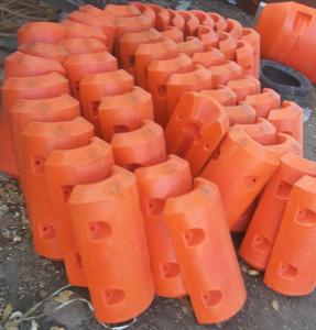 Wholesale Small size dredging yellow orange color bright color floaters for dredging from china suppliers
