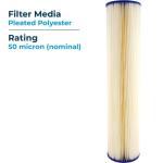 Acrylic 20 Inch Swimming Pool Filter Cartridges for Above Ground Pools Easy