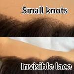 Kinky straight Transparent Hd Lace Frontal 13X4 Lace Front Human Hair Pre