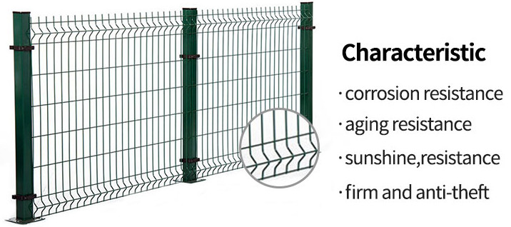 Pvc Coated Triangle Bending Fence For Playground Garden 1.8*2.5m