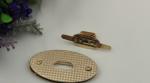 New arrival zinc alloy gold color oval type fashion wild handbag twist locks