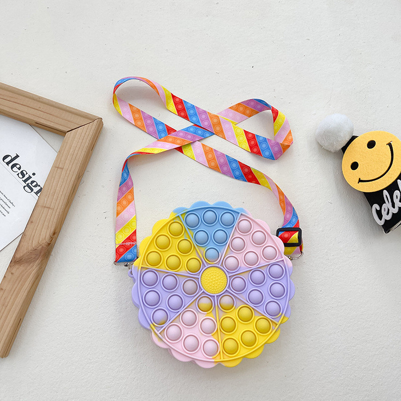Kawaii Crossbody Bag Cute Shoulder Bag Cartoon Silicone Bag Pop Purse Wallet Bag Girls Birthday Gift Lovely Accessories