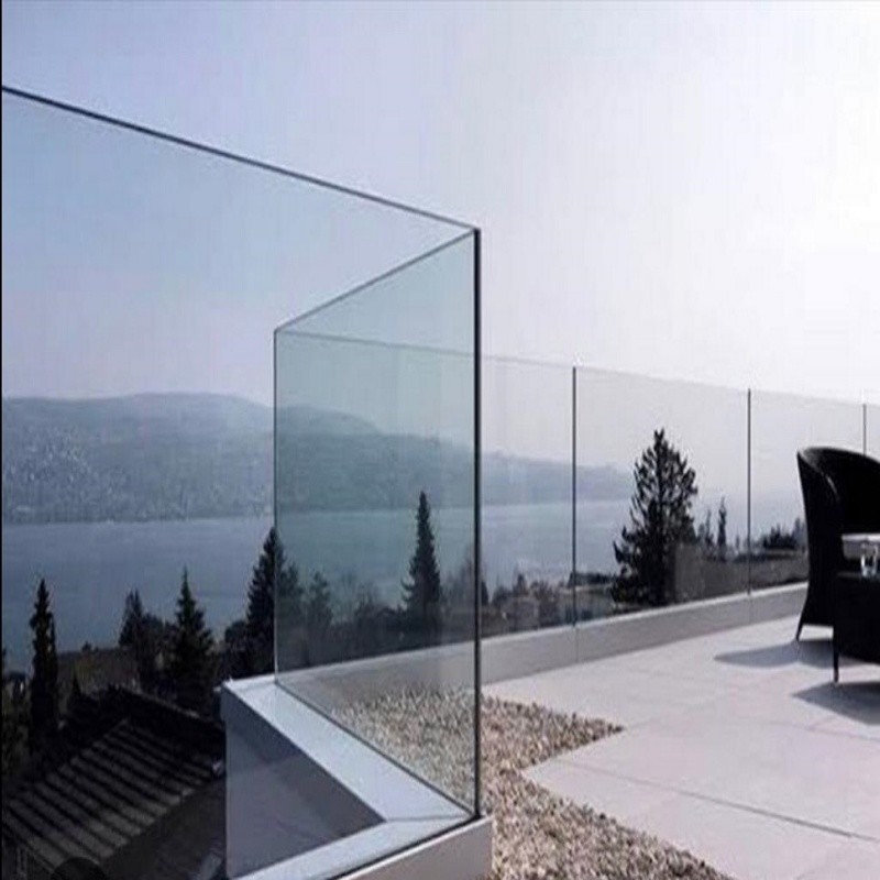 Indoor Balcony Glass Railing Minimalism Style Customization