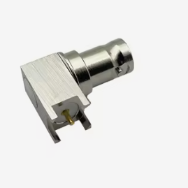 Brass BNC Connector with PCB Mount for 0~3GHz RF Applications
