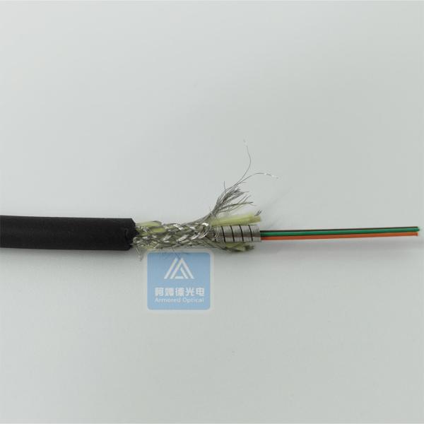 2 Core 5.0mm Armored Tactical Patch Cord Military Jumper with Metallic Connector TPU Jacket