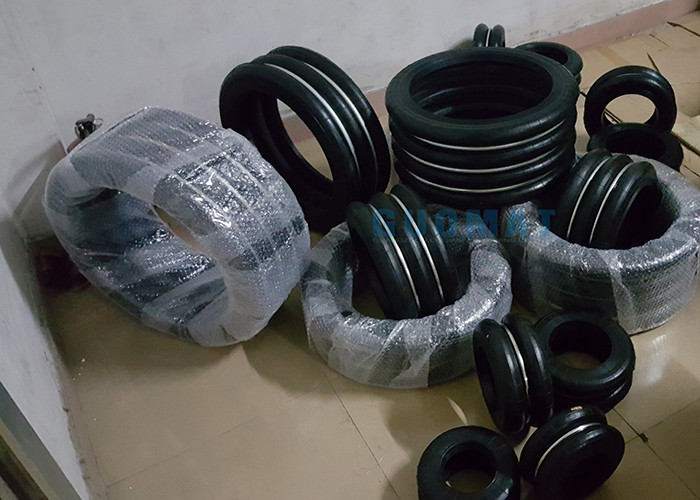 S-350-2r Rubber Air Spring S350 For Big Wig Helper Springs , Double Convoluted Air Bag