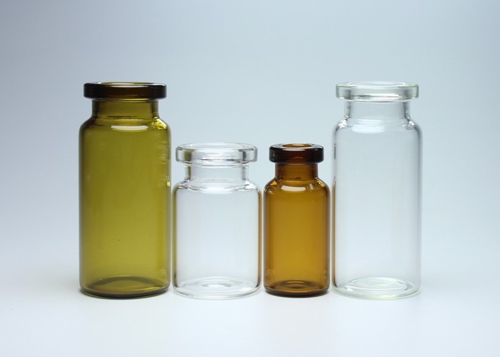 Clear Medical Glass Vials , Amber Glass Vial 2ml 5ml 10ml 30ml Capacity