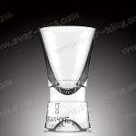 Customized Double Layer Spirits Transparent Glass Cup 35ml