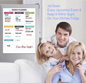 Wholesale Flexiable Magnetic Weekly Planner , Artpaper Refrigerator Dry Erase Calendar from china suppliers