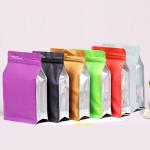 plastic side gusset coffee bag flat bottom coffee beans bag flat bottom coffee