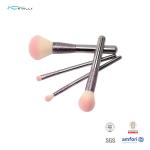 Glitter Printing Ferrule Synthetic Hair Makeup Brush Gun Handle
