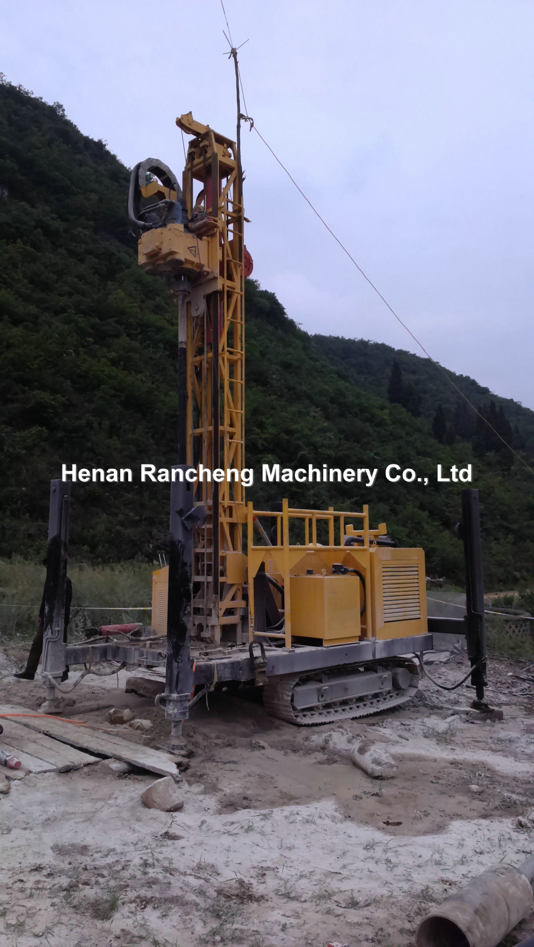 Crawler Mounted RC Drilling Rig 150m / 200m / 300m Depth 110 - 250mm Drilling Dia