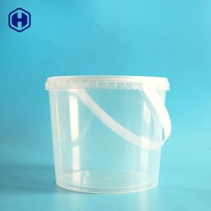 Wholesale Round IML Bucket Food Grade Candies Clear Cylinder Container With Cap from china suppliers