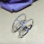 Luxury jewelry Luxury Jewelry Double circle ring material 18k white gold yellow