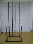 44 Vinyl Rolling Industrial Metal Display Stands with Wire Arms