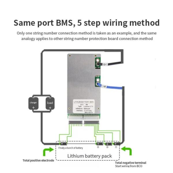 50A BMS For Lithium Ion Battery 17s 60V With Temperature Control Pcm Pcb Protection Board Ebike Electric Bicycle