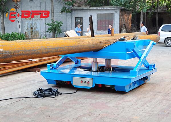 Quality Hydraulic Steering Steel Platform Rail Track Trolley for sale