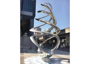 Wholesale Decorative Large Stainless Steel Art Sculptures , Outdoor Metal Sculpture from china suppliers
