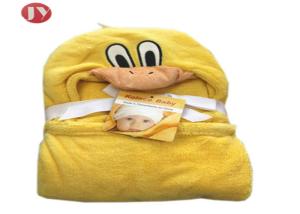 Wholesale Soft Baby Hooded Blanket Microplush Swaddle Cute Animal Design For Kids from china suppliers