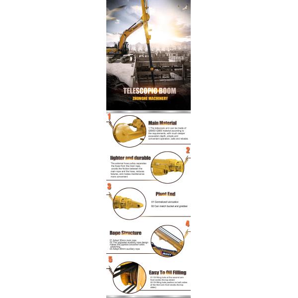 Heavy Duty Excavator Telescopic Arm