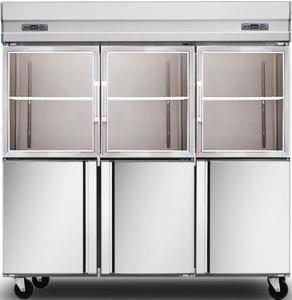 Wholesale 1600L Glass Door Commercial Kitchen Refrigerator , Stainless Steel Kitchen Appliances from china suppliers