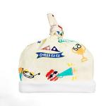 Baby Coming Home Set Newborn Long Sleeve Printed Romper + Bib + Hat 3 Pieces
