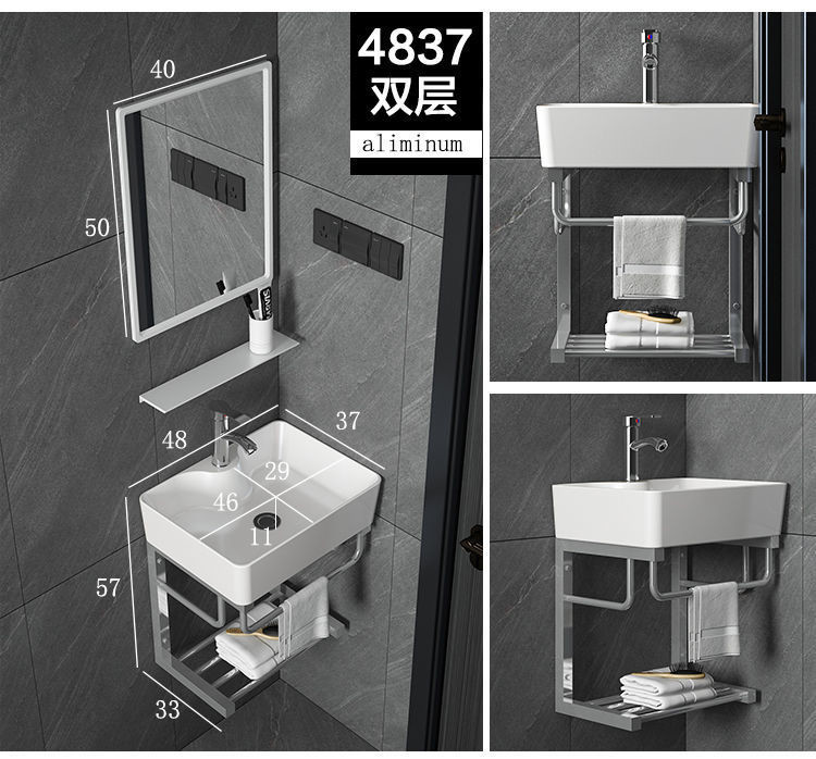 factory price bathroom wall hung basin small size sanitary ware commode hand wash basin