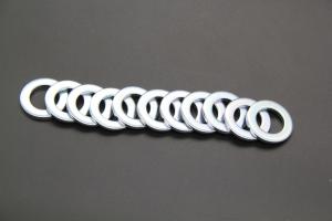 Wholesale Din125A M6 Galvanized Flat Washers , Flat Metal Washers For Bearing Plates from china suppliers