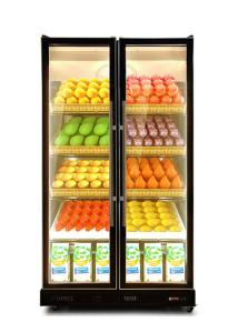Wholesale 3 Light Color 740L Air Cooling Glass Door Bottle Cooler Display Fridge from china suppliers