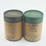 White Cardboard Dried Fruit SGS Kraft Tube Packaging