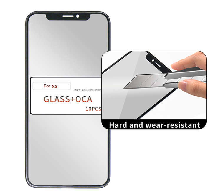 100% Tested Front Glass Lens With Oca for Iphone X Xs Affordable and Durable