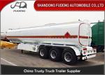 3 Axles Petrol Fuel Tanker Semi Trailer For Crude Oil Transportation