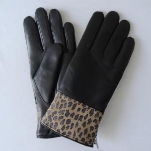 China soft fashion classical genuine sheepskin lamb skin leather women gloves on sale