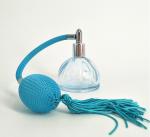 Glass Consmetic containers 100ml air bag spray ball shape glass perfume bottle